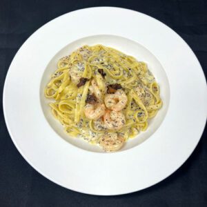 istrian truffle with shrimp pasta and sauce