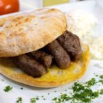 Cevapi with lepinja bread